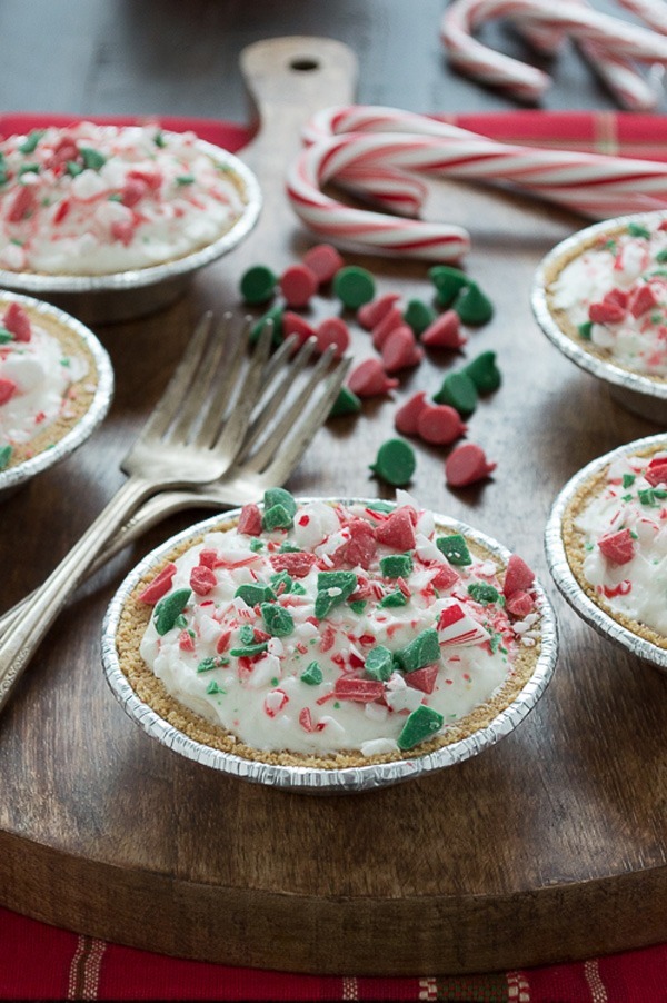 Holiday desserts mini mousse pies
