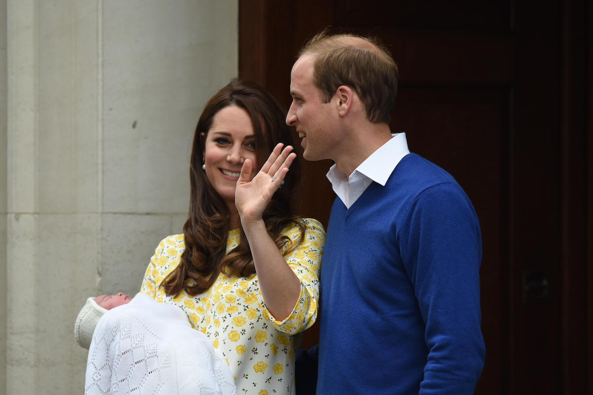 Prince William, The Duke of Cambridge and The Duchess of Cambridge leave St Mary's Hospital's Lindo Wing with their new-born daughter, Princess Charlotte, on Saturday May 2, 2015