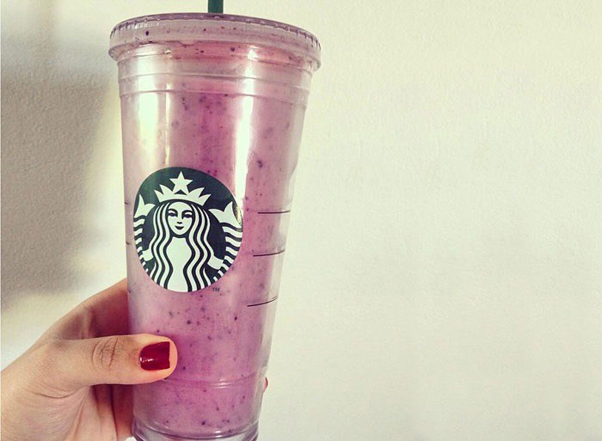 Starbucks blueberry protein smoothie