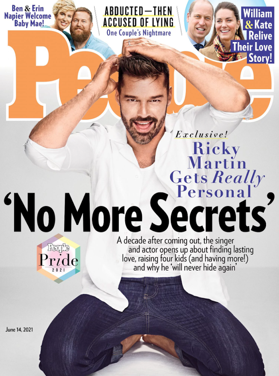 Ricky Martin on the June 14, 2021 cover of 