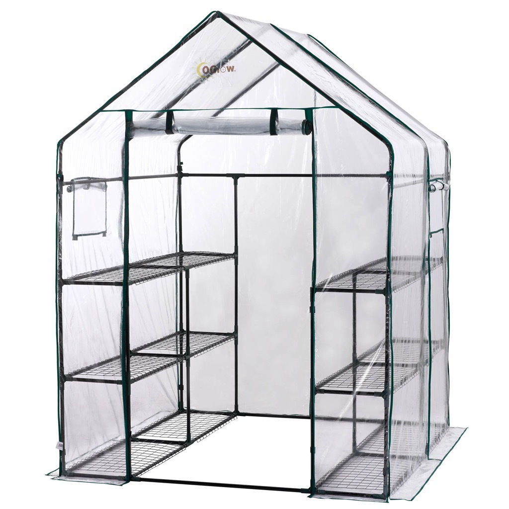 A moveable, outdoor greenhouse