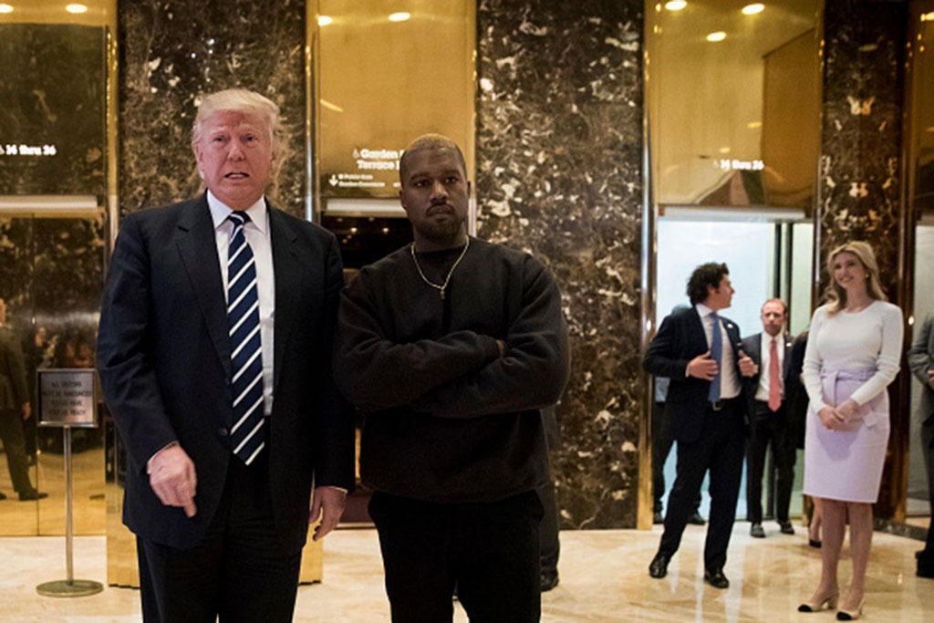 Kanye West and Donald Trump Celebrity Friendships