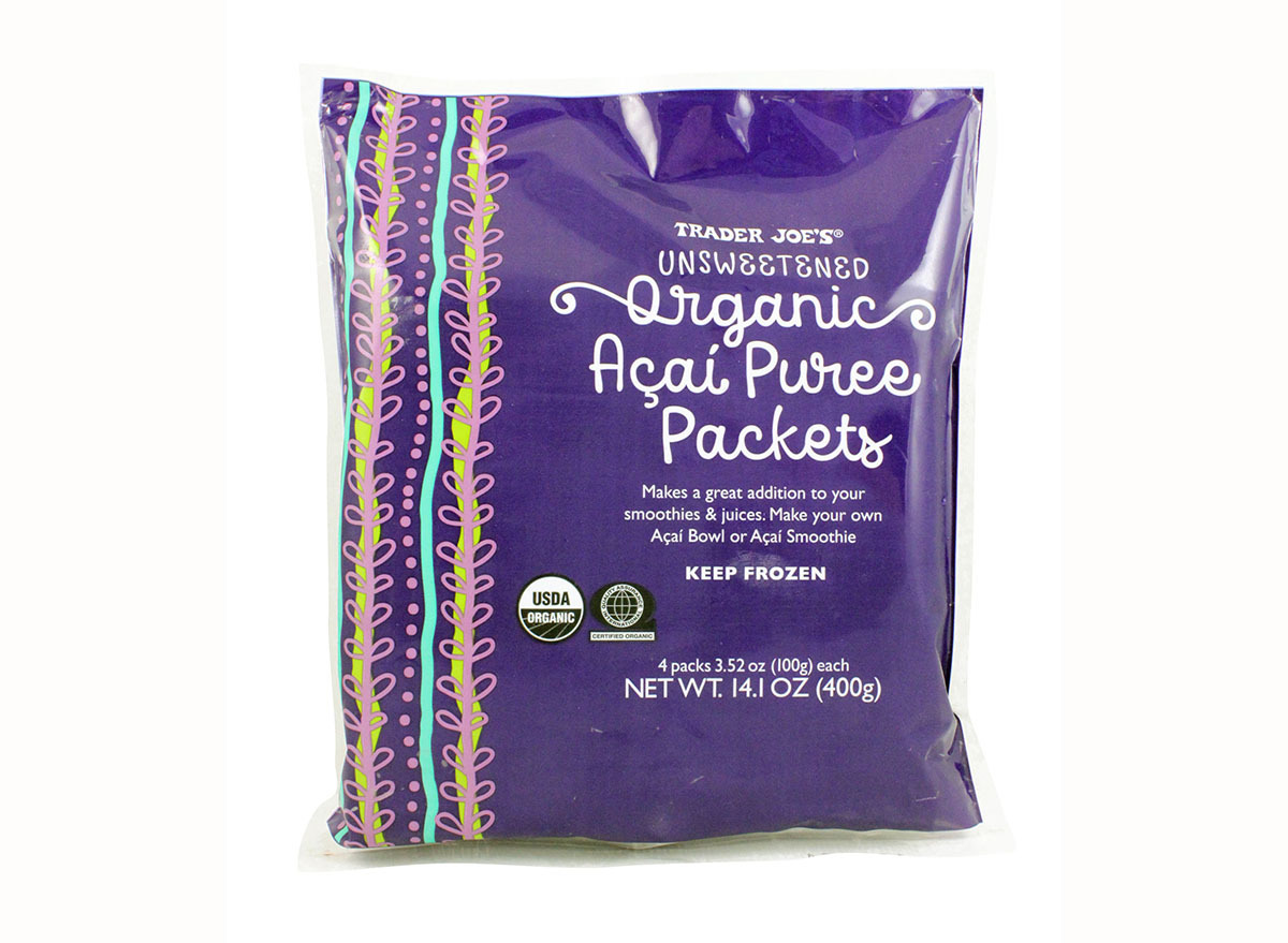 unsweetened organic acai puree packets from trader joe's