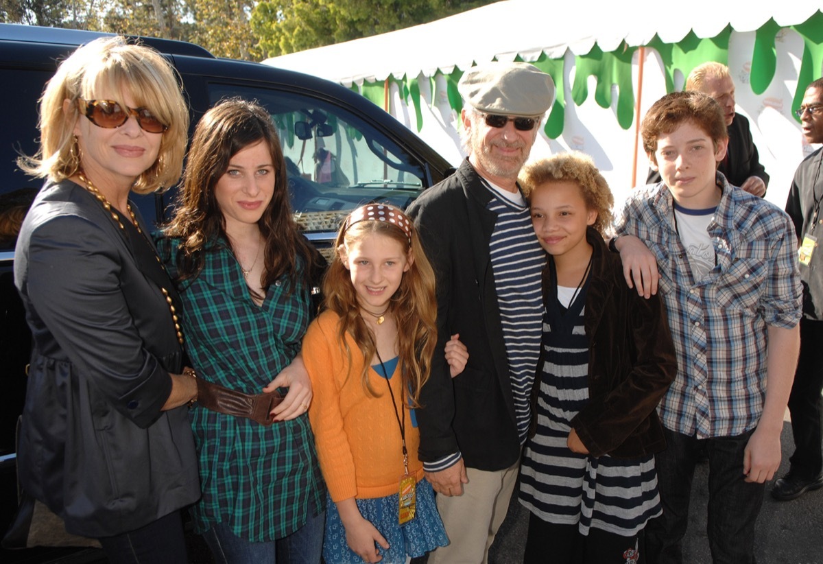 Kate Chapsaw, Steven Spielberg, and their kids in 2007