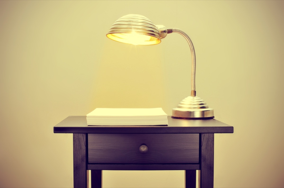 antique lamp, vintage home upgrades