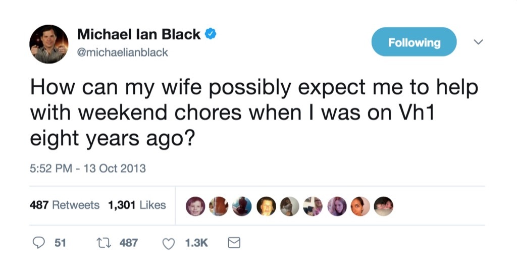 Michael Ian Black funniest celebrity marriage tweets