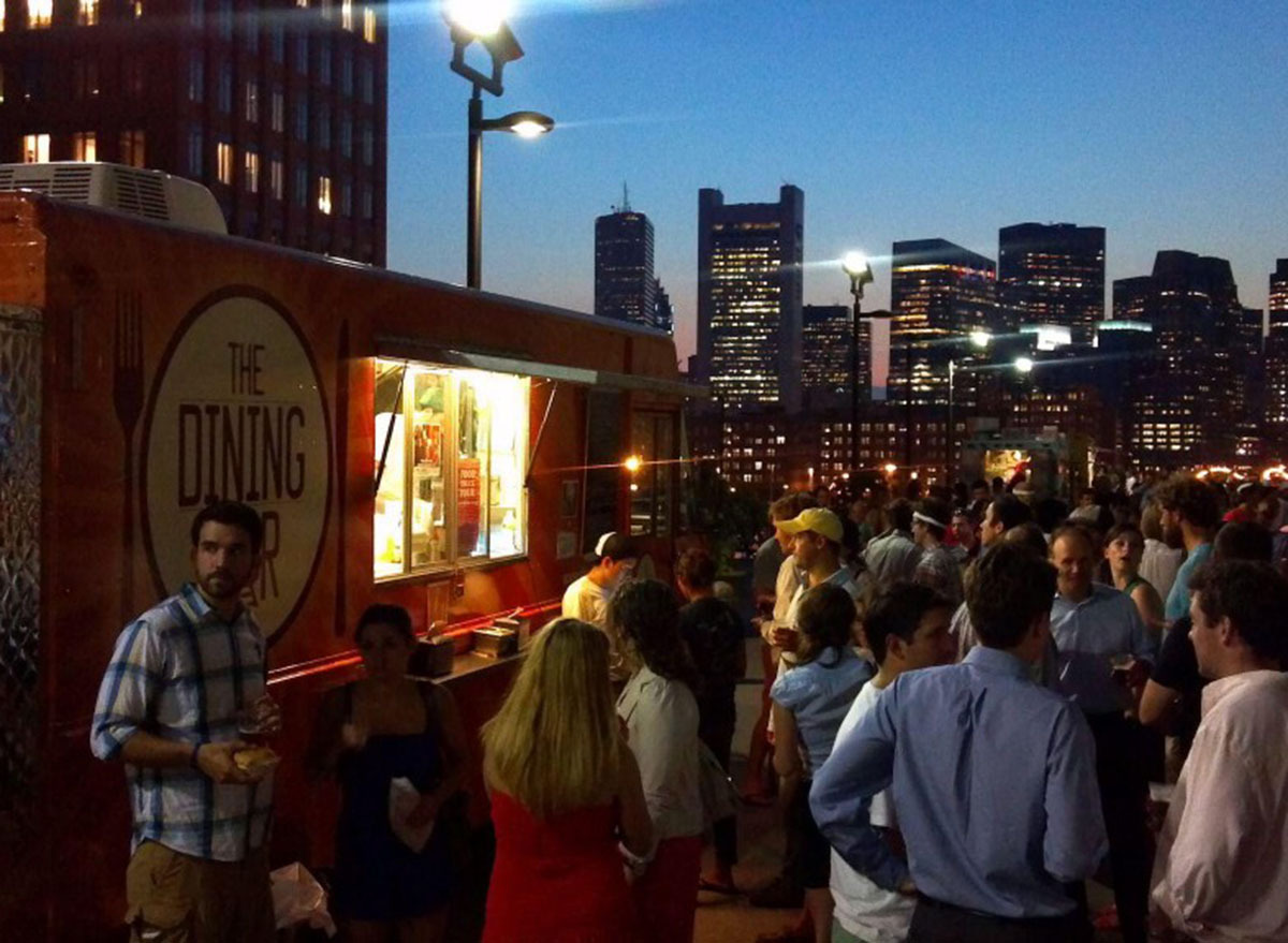 the dining car boston food truck exterior