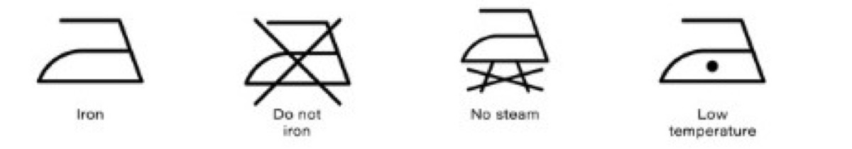 ironing symbols