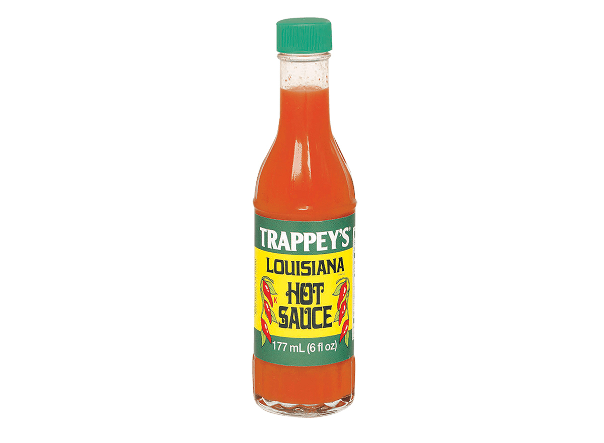 bottle of trappeys louisiana hot sauce