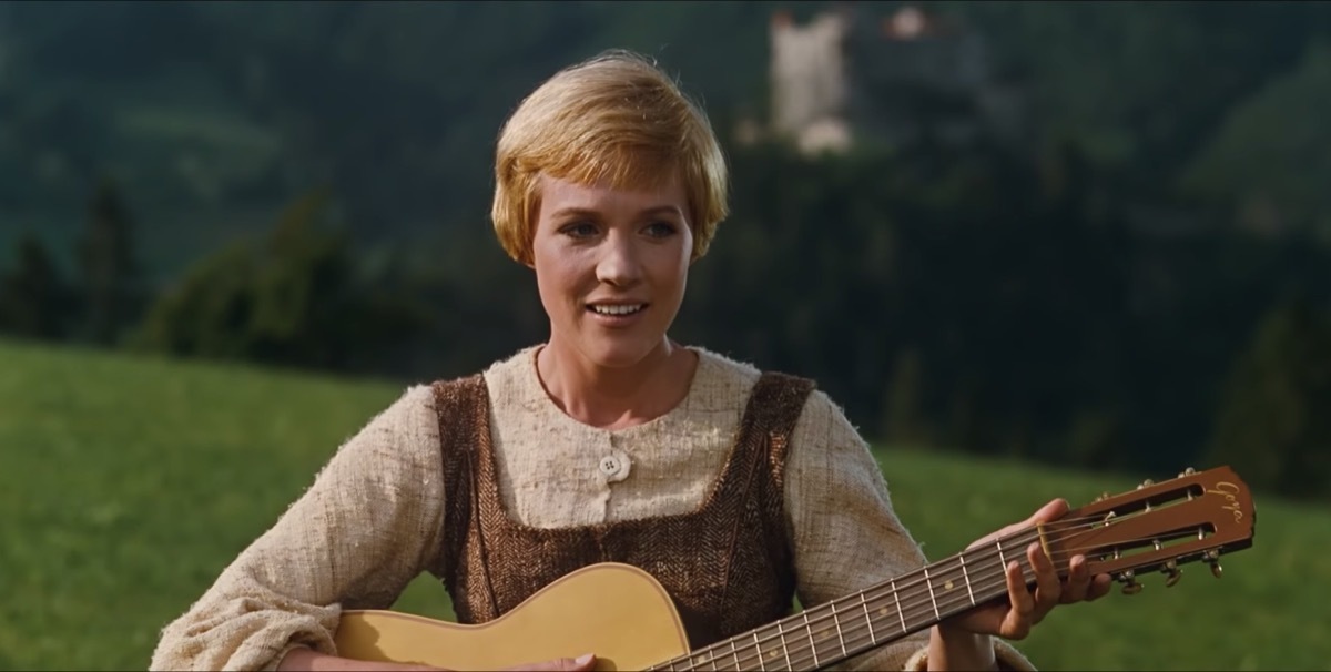 Julie Andrews as Maria in The Sound of Music , inspiring leading ladies