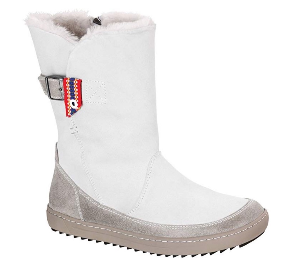 white boots with shearling lining