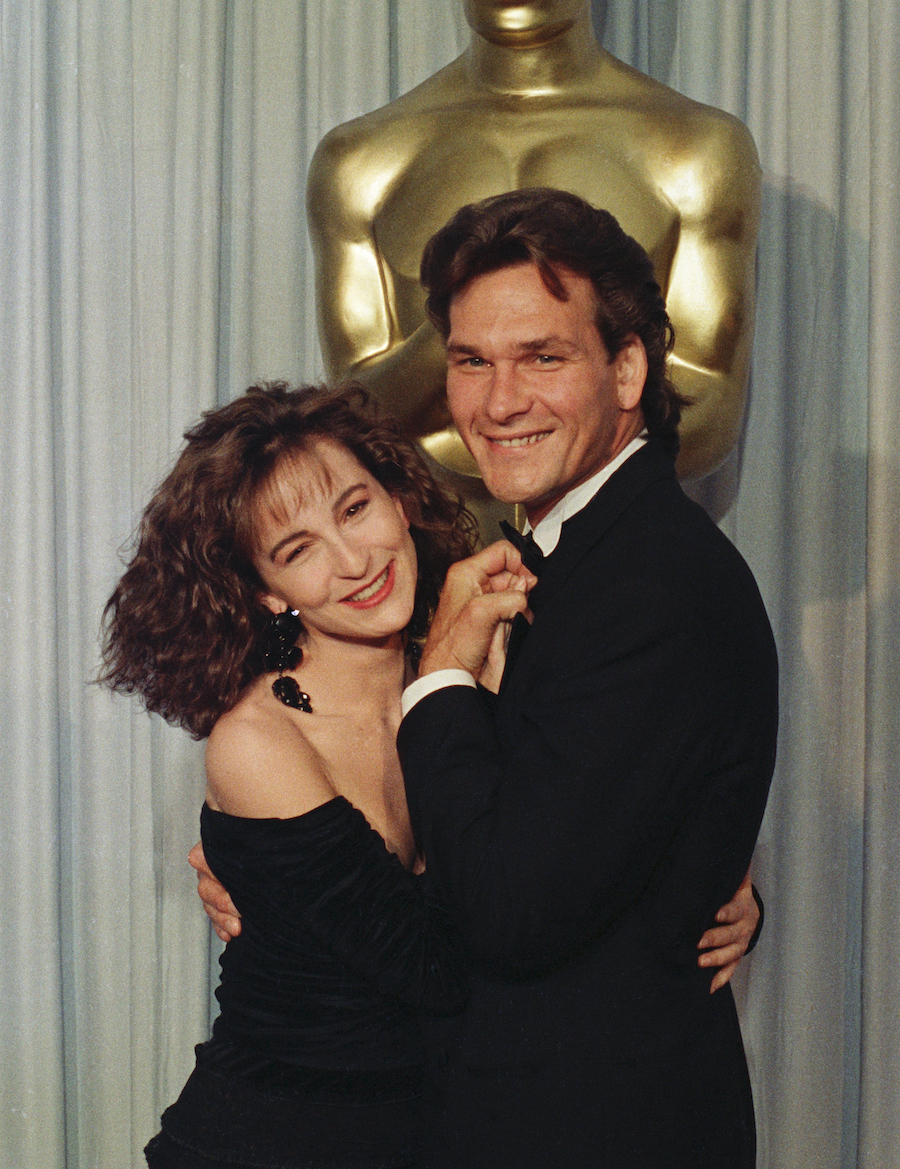 Jennifer Grey and Patrick Swayze at the 1988 Oscars
