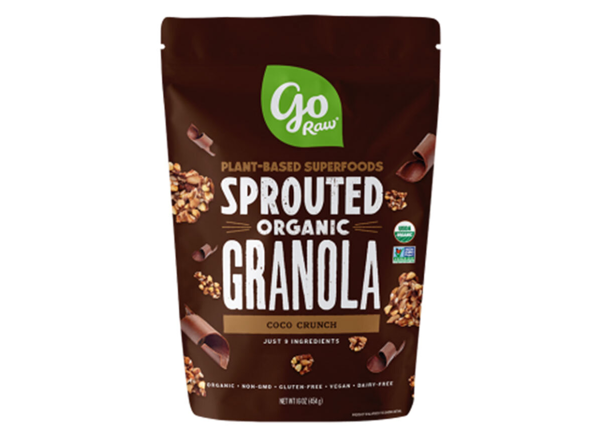 go raw sprouted organic coco crunch flavored gluten free granola