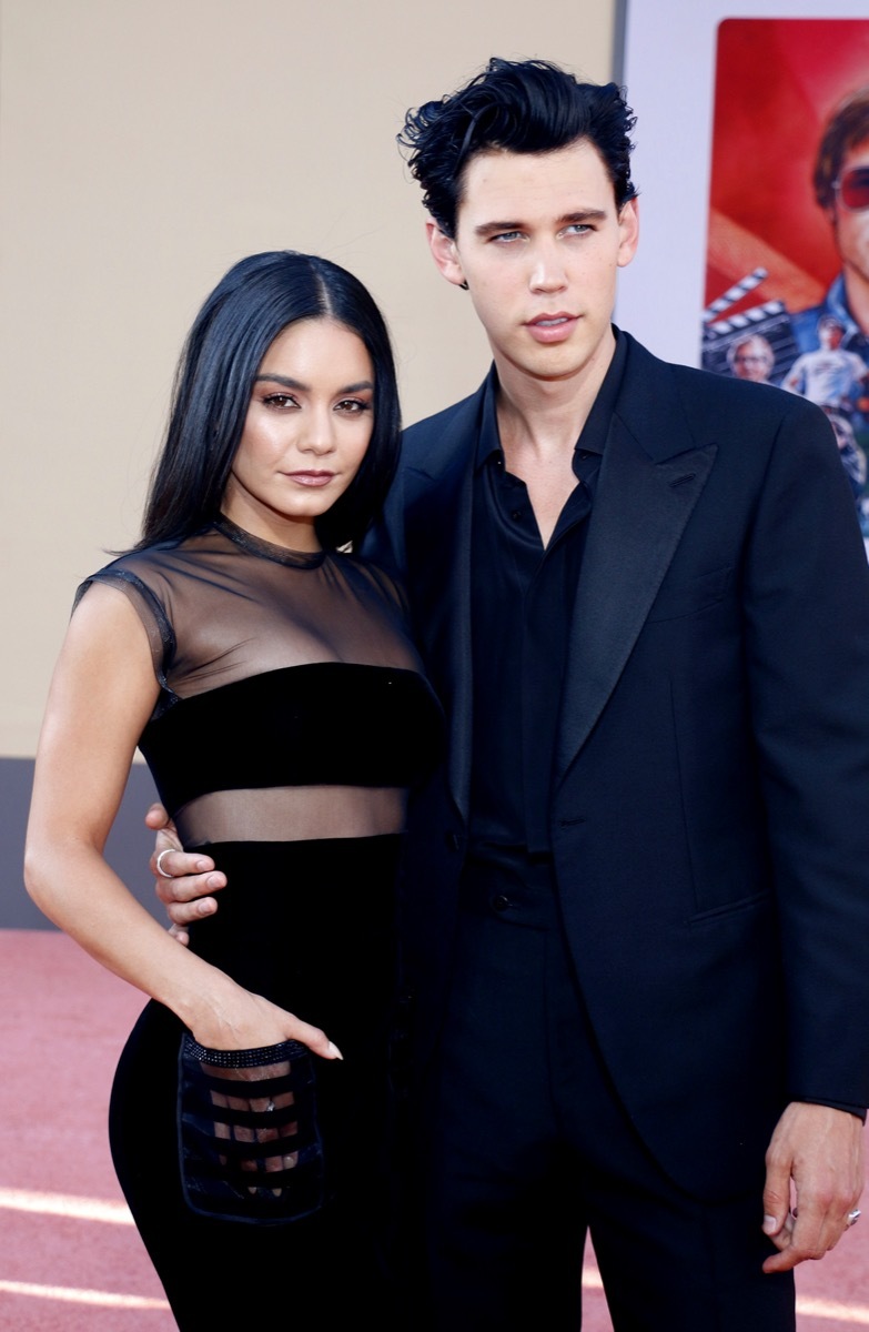 Vanessa Hudgens and Austin Butler at the premiere of 
