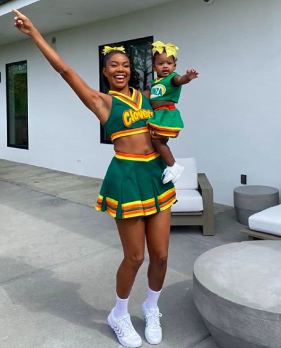 Gabrielle Union as her Bring It On character on Halloween