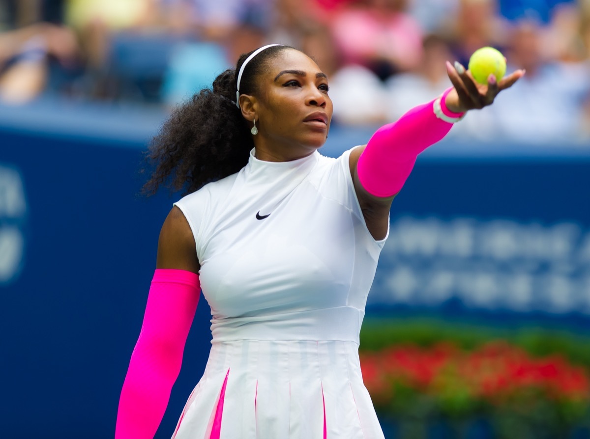 Serena Williams at the U.S. Open Grand Slam Tennis Tournament in 2016