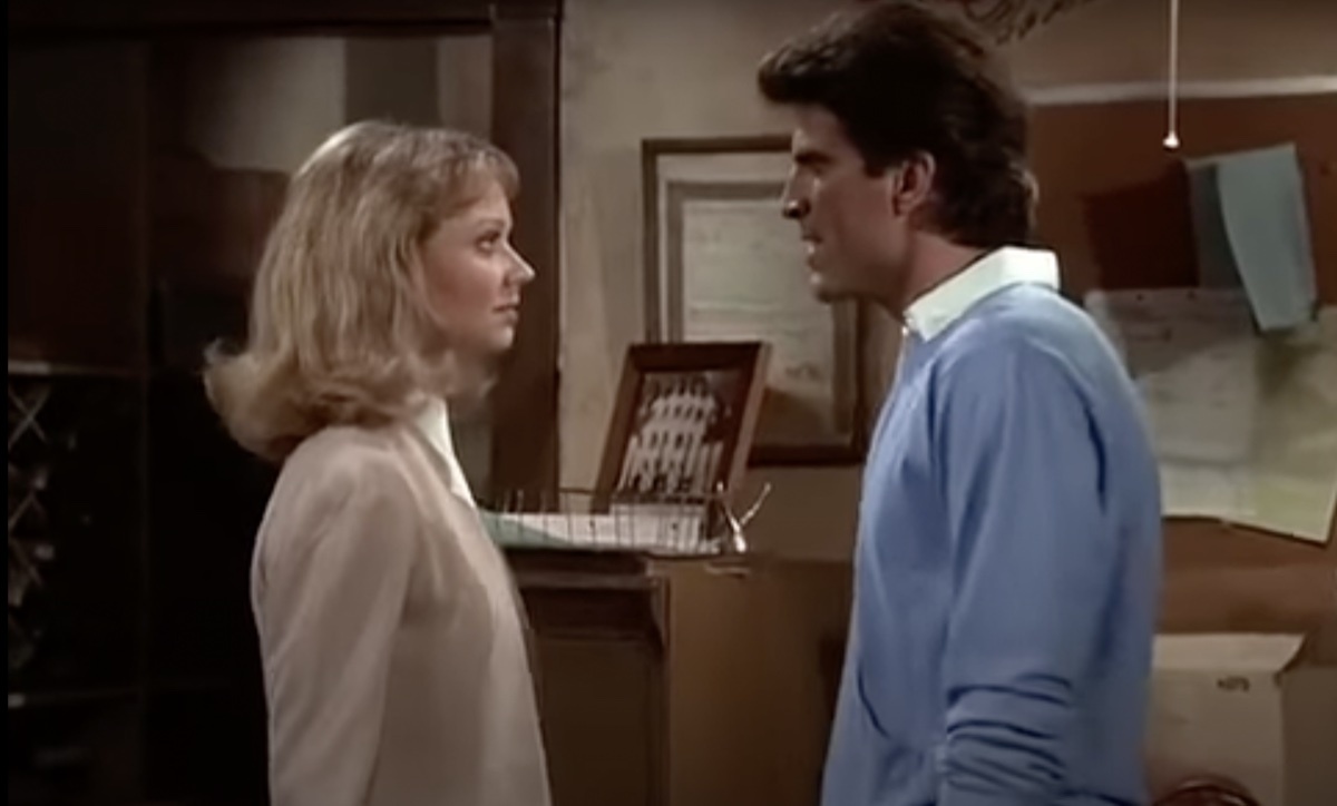 Shelley Long and Ted Danson in Cheers