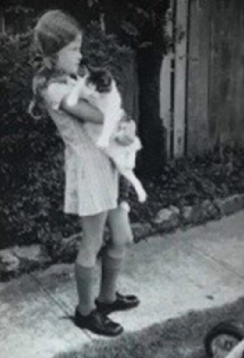 Instagram photo of young Nicole Kidman with her cat