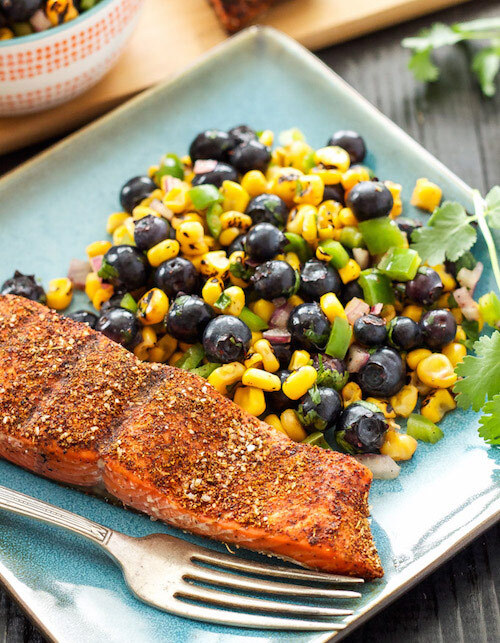 Southwest grilled salmon