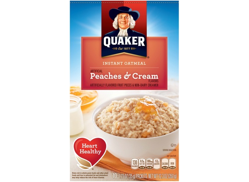 Quaker Instant Oatmeal Peaches and Cream