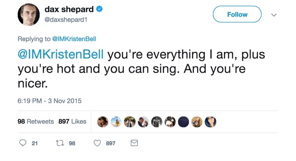 Dax Shepard funniest celebrity marriage tweets