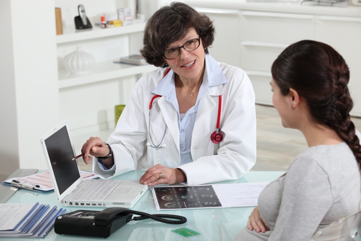 Doctor discussing a patient's results