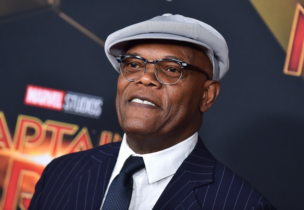 Samuel L. Jackson at the premiere of 'Captain Marvel' in 2019