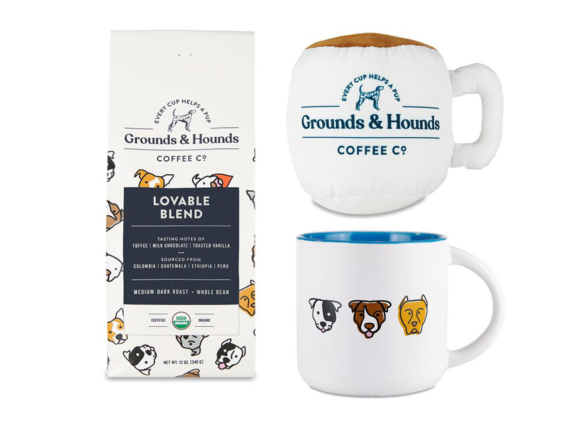 grounds and hounds coffee set