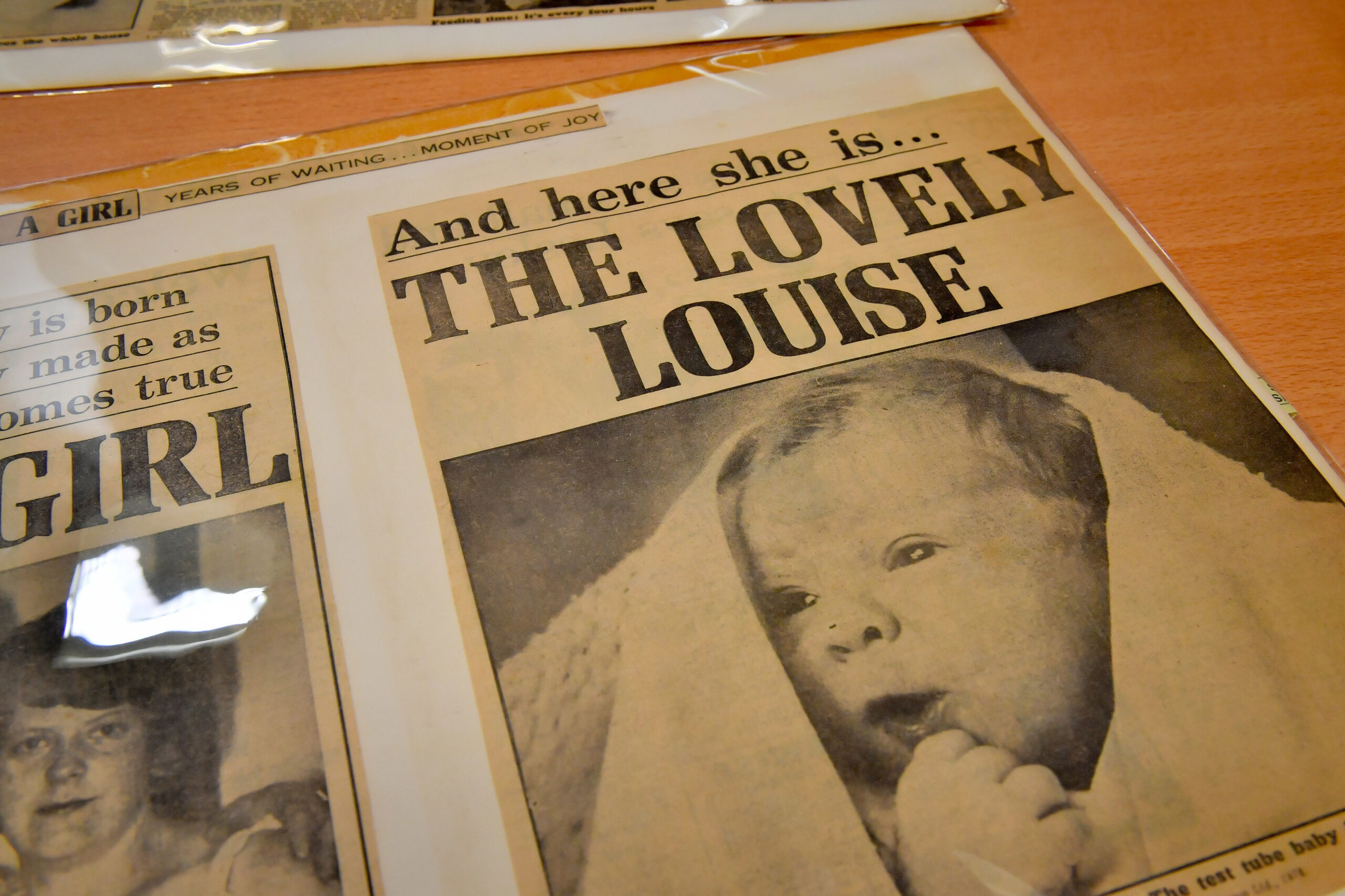 Louise Joy Brown IVF baby newspaper