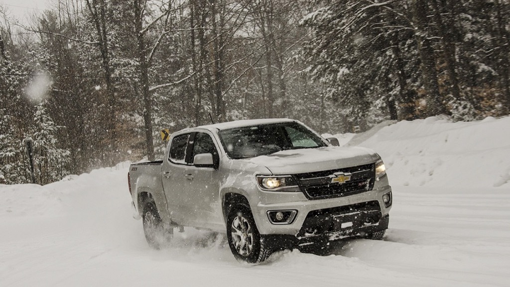 The Chevy Colorado AWD is a great winter hauling ride