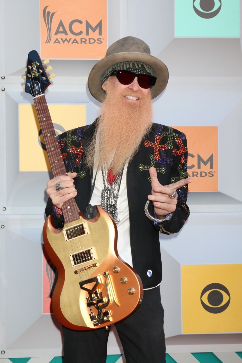 Billy Gibbons at the Academy of Country Music Awards in 2016