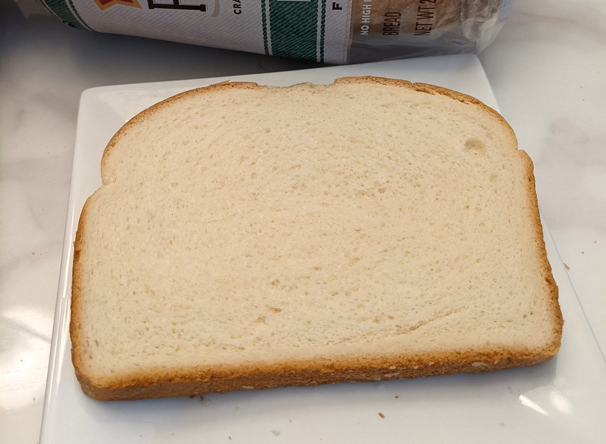 slice of pepperidge farm hearty white bread