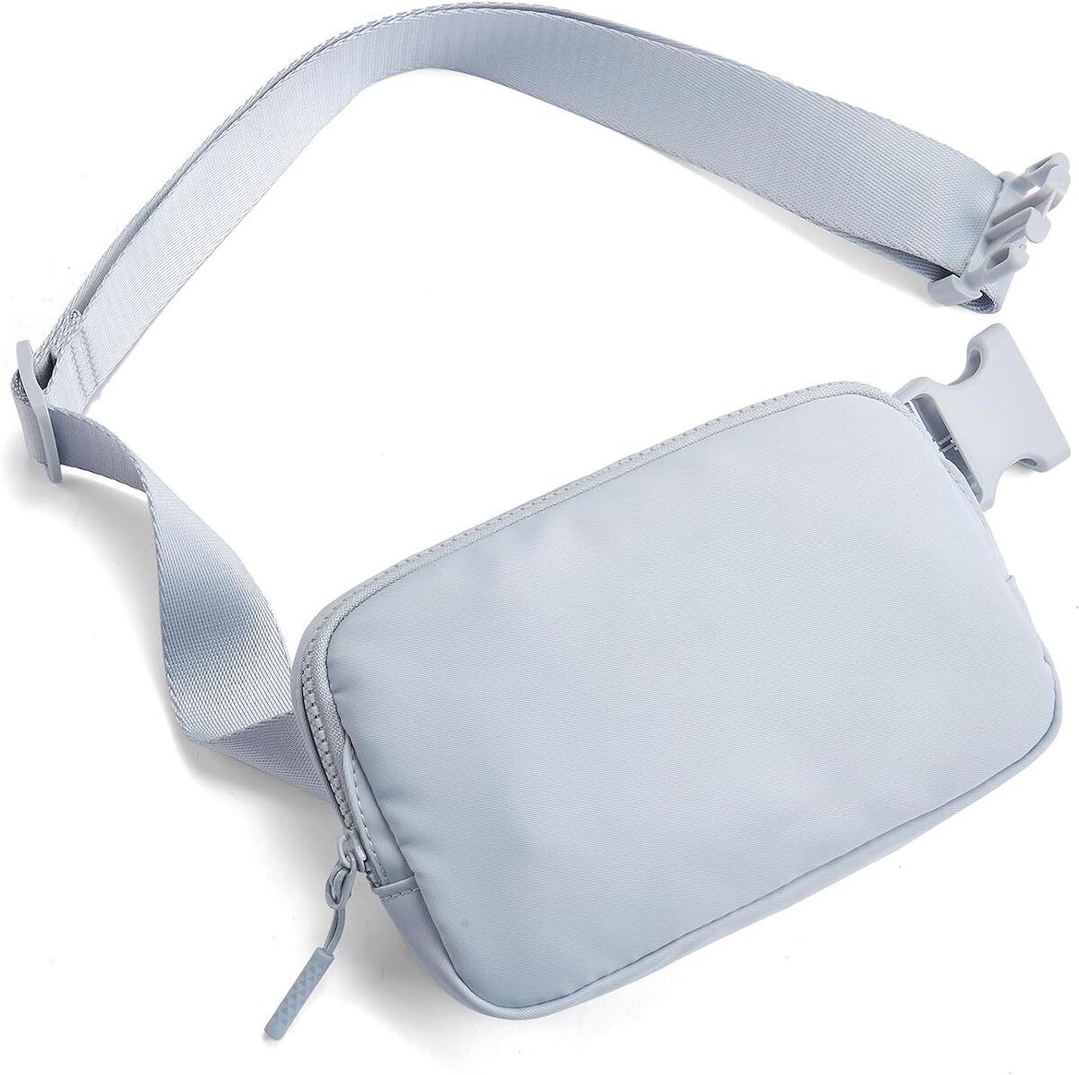 gray-blue belt bag