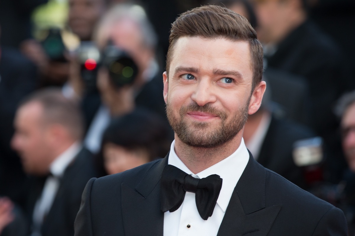 Justin Timberlake at the premiere of 'Cafe Society' in 2016