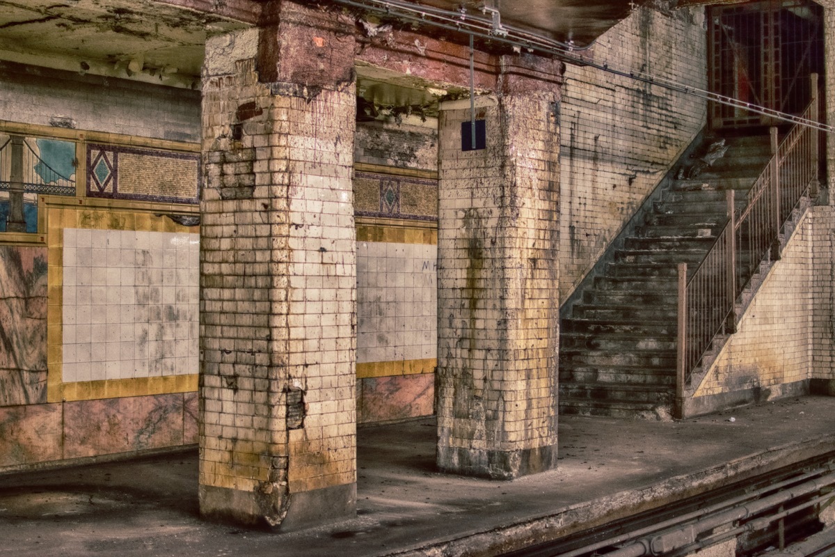 old abandoned subway station