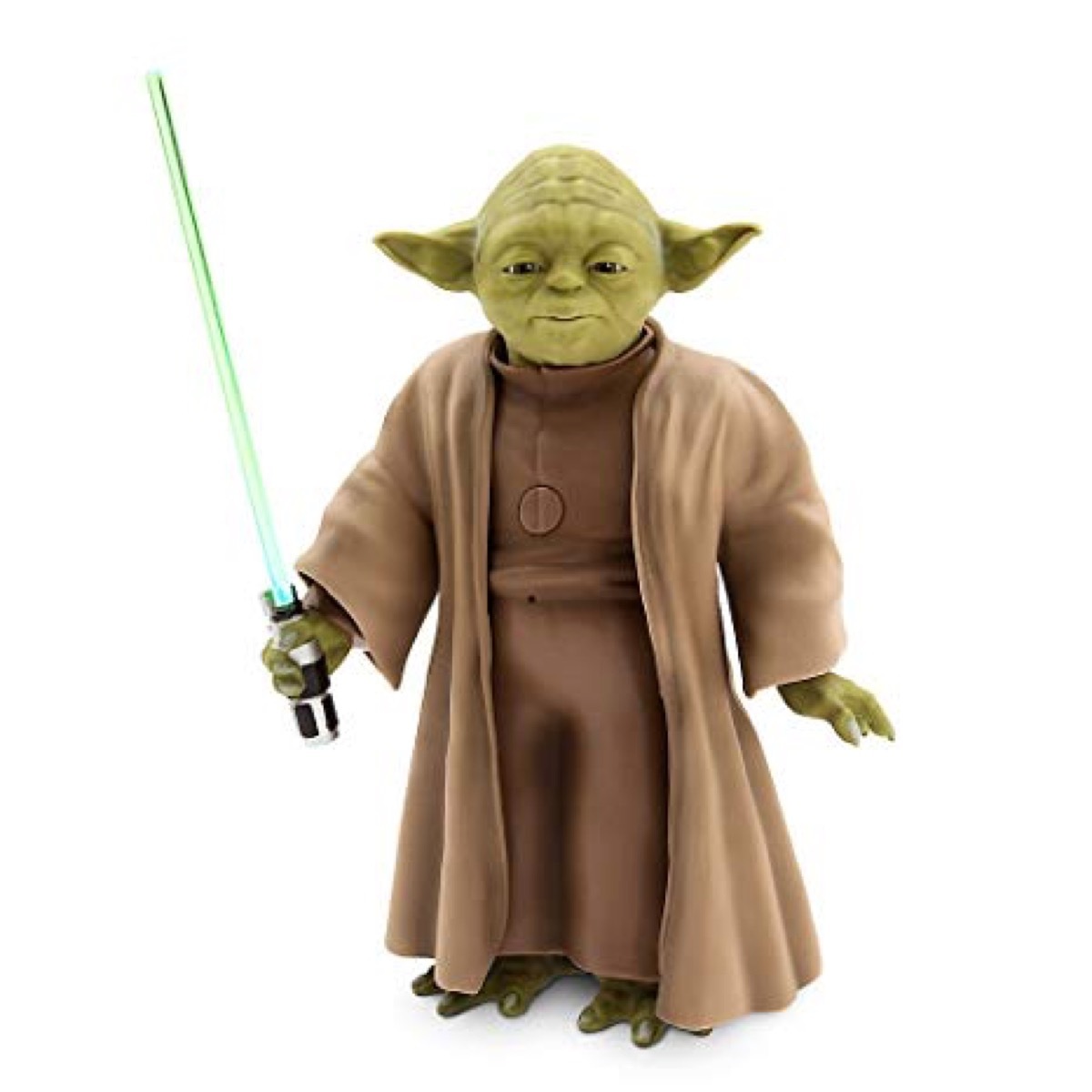 Yoda doll with lightsaber
